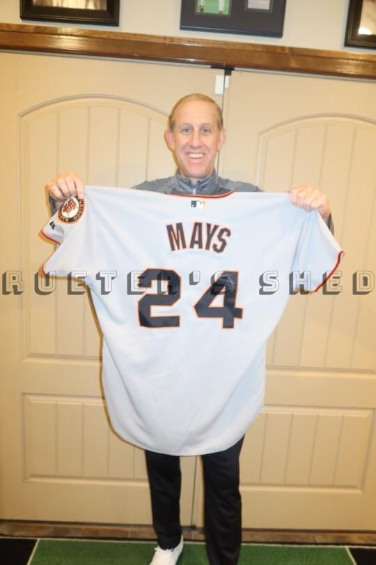 Willie Mays Signed SF Giants Road Jersey - Image 4