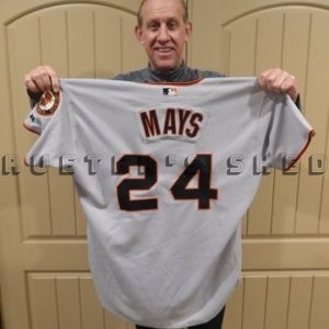 Willie Mays Signed SF Giants Road Jersey