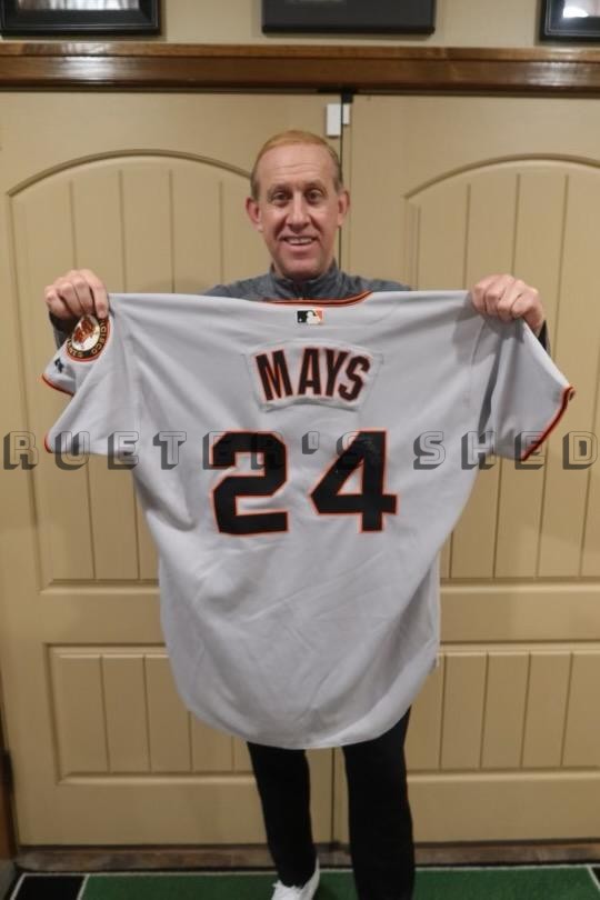 Willie Mays Signed SF Giants Road Jersey