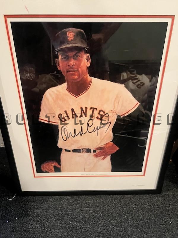 Orlando Cepeda Autographed Lithograph Art