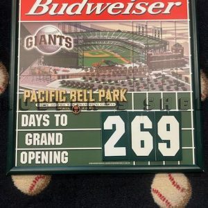 Countdown to Pac Bell Park Bar Sign