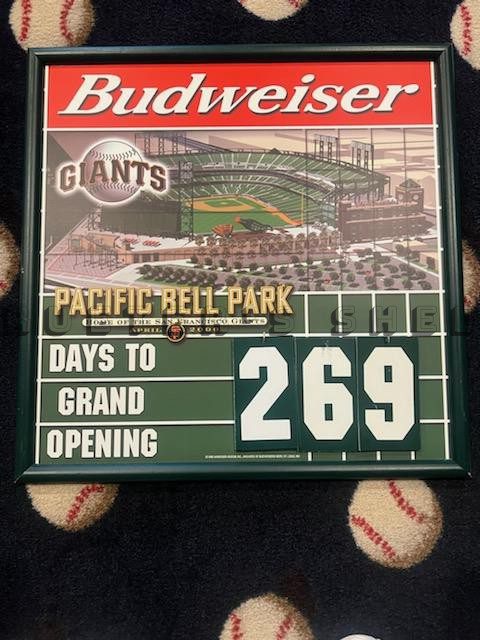 Countdown to Pac Bell Park Bar Sign